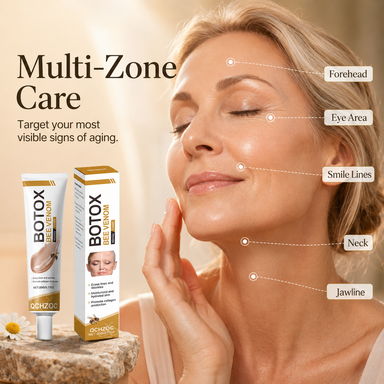 Botox Bee Venom Anti-Wrinkle Firming Cream – Targets All Types of Wrinkles for Younger-Looking Skin ✨-WBJ