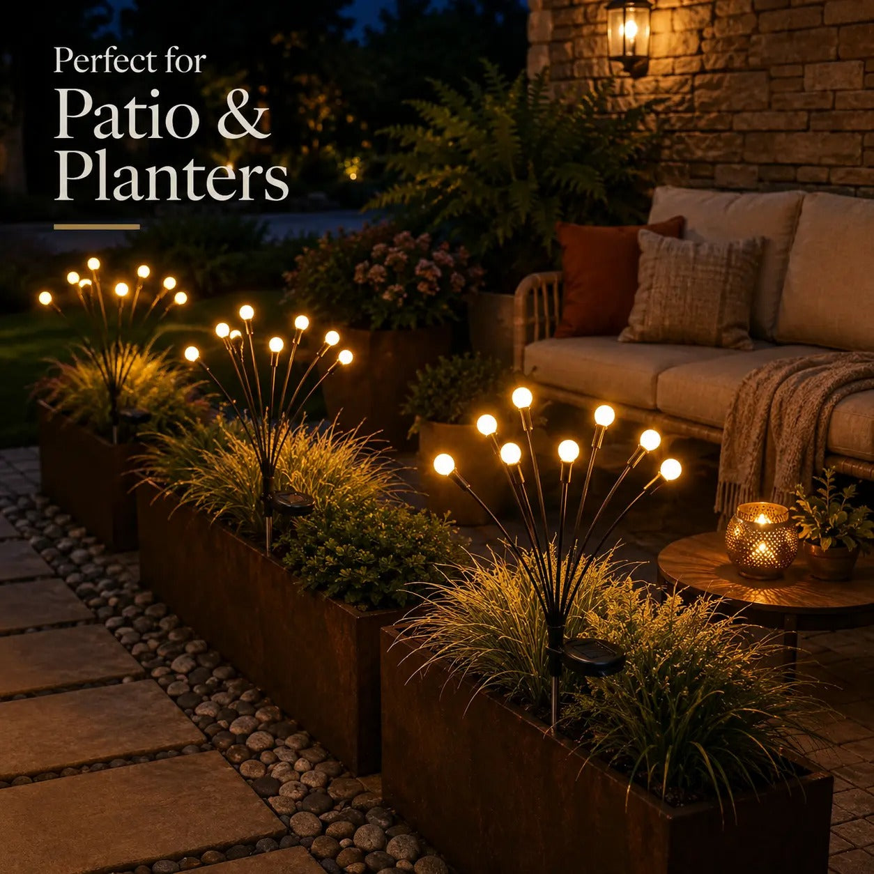 Solar-Powered Swaying Firefly Garden Lights | Waterproof Outdoor Stake Lights for Yard, Pathway & Landscape Decor 🏡✨ LGZ