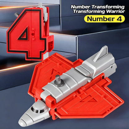 🤖10-in-1 Number Transforming Robot Toy –🔢Numbers 0–9 each transform into a unique mini robot or vehicle mode-YOY
