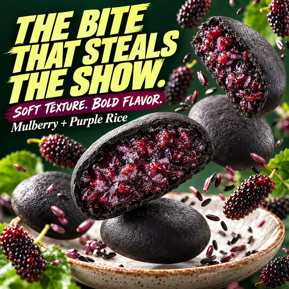 Five-Black Mulberry & Purple Rice Cake-ZRT