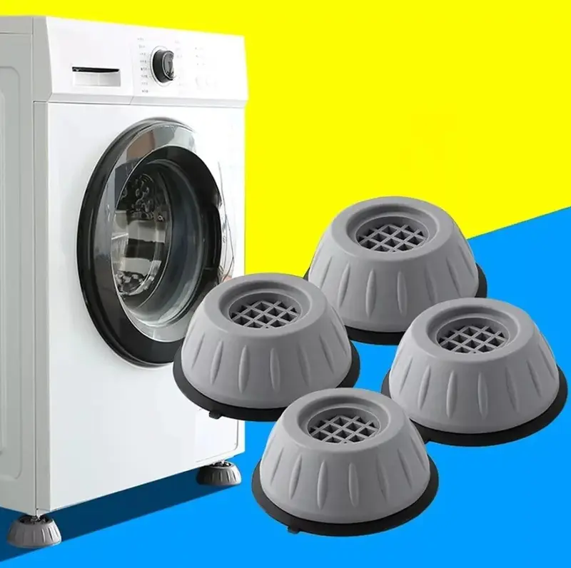 🛡️Anti Vibration Washing Machine Feet Pads✨ Non-Slip Heightening Rubber Base Mats with Shock Absorbing Rubber Rings-XLB