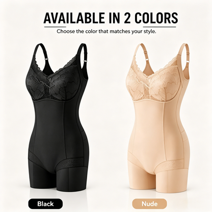 ❄️ Cooling Tummy Control Bodysuit ✨ Breathable Summer Shapewear with Built-In Bra-WBJ
