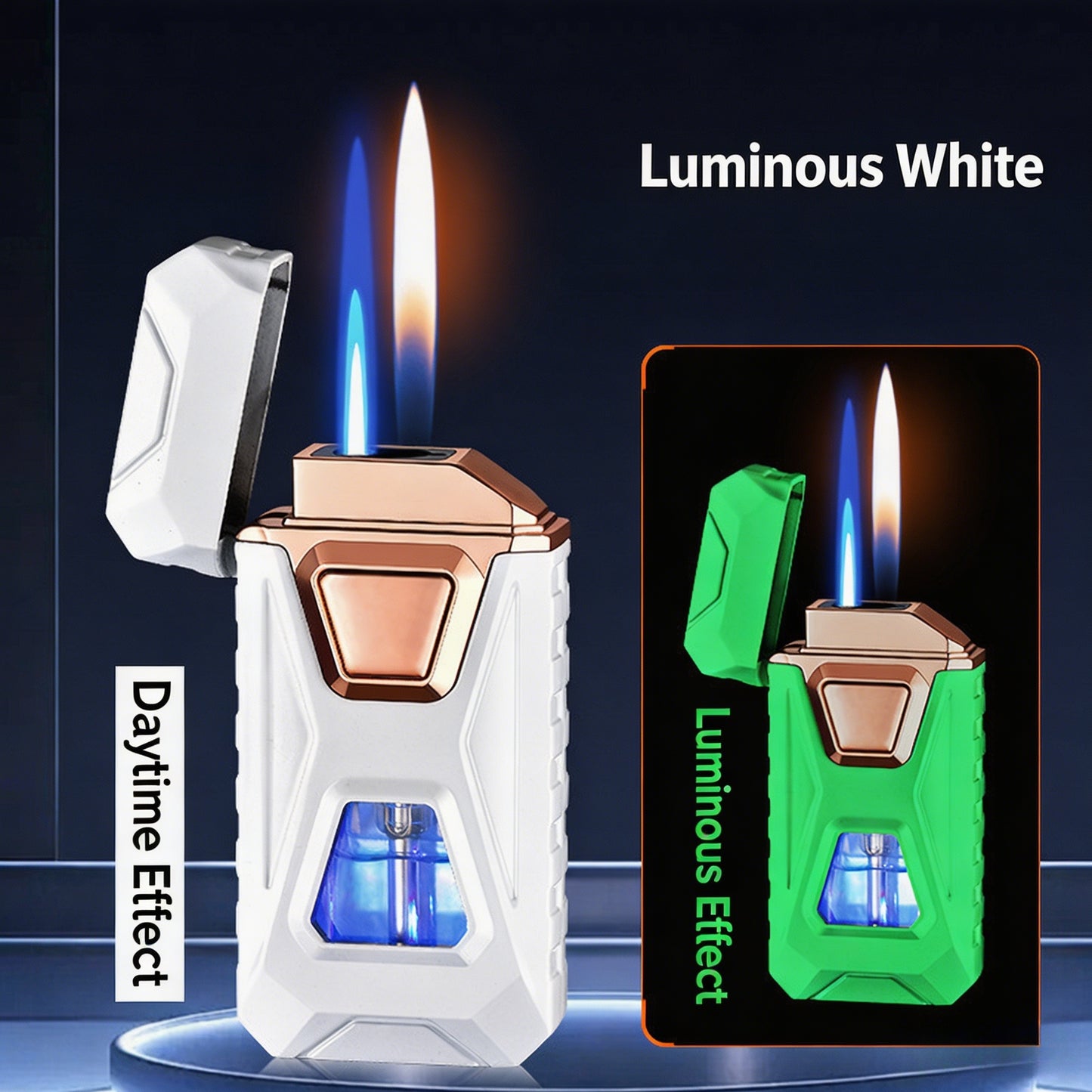 🔥 Smart Voice-Activated Dual Flame Lighter – The Ultimate Tech Lighter-CJP