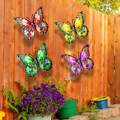 Vibrant 3D Metal Butterfly Wall Decor | Indoor & Outdoor Fence Art 🦋✨ -LGZ