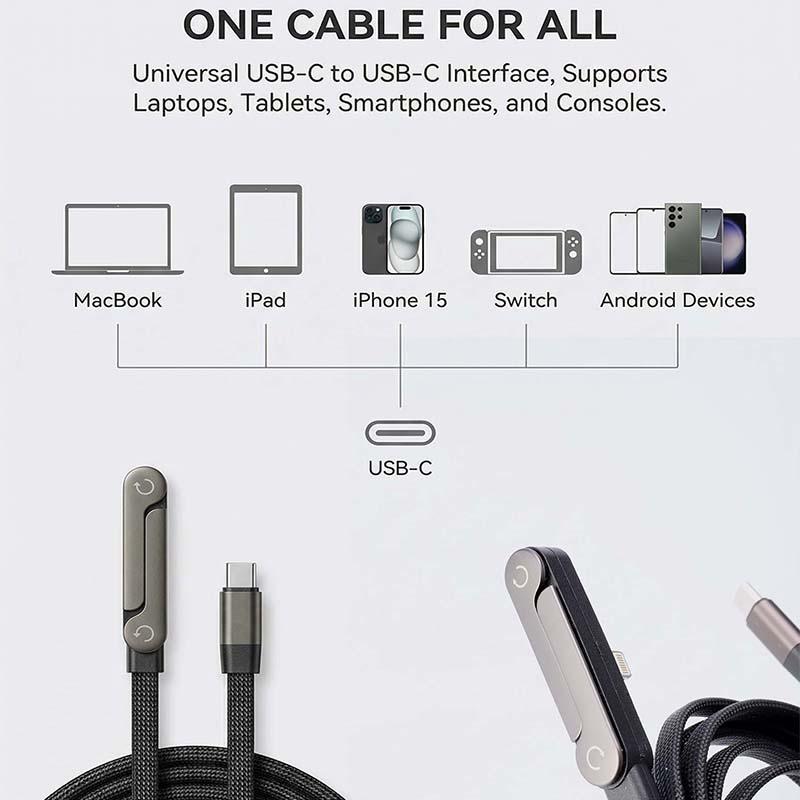 🔥📱Invisible Holder Charger Cable with Stand, super fast charging 2-in-1 Fast Charging Cord & Phone Stand for Gaming, Office, Car Travel, Compatible with Type-C charging cable Black-AUX