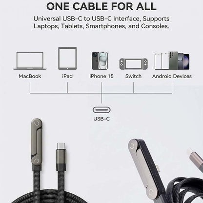 🔥📱Invisible Holder Charger Cable with Stand, super fast charging 2-in-1 Fast Charging Cord & Phone Stand for Gaming, Office, Car Travel, Compatible with Type-C charging cable Black-AUX
