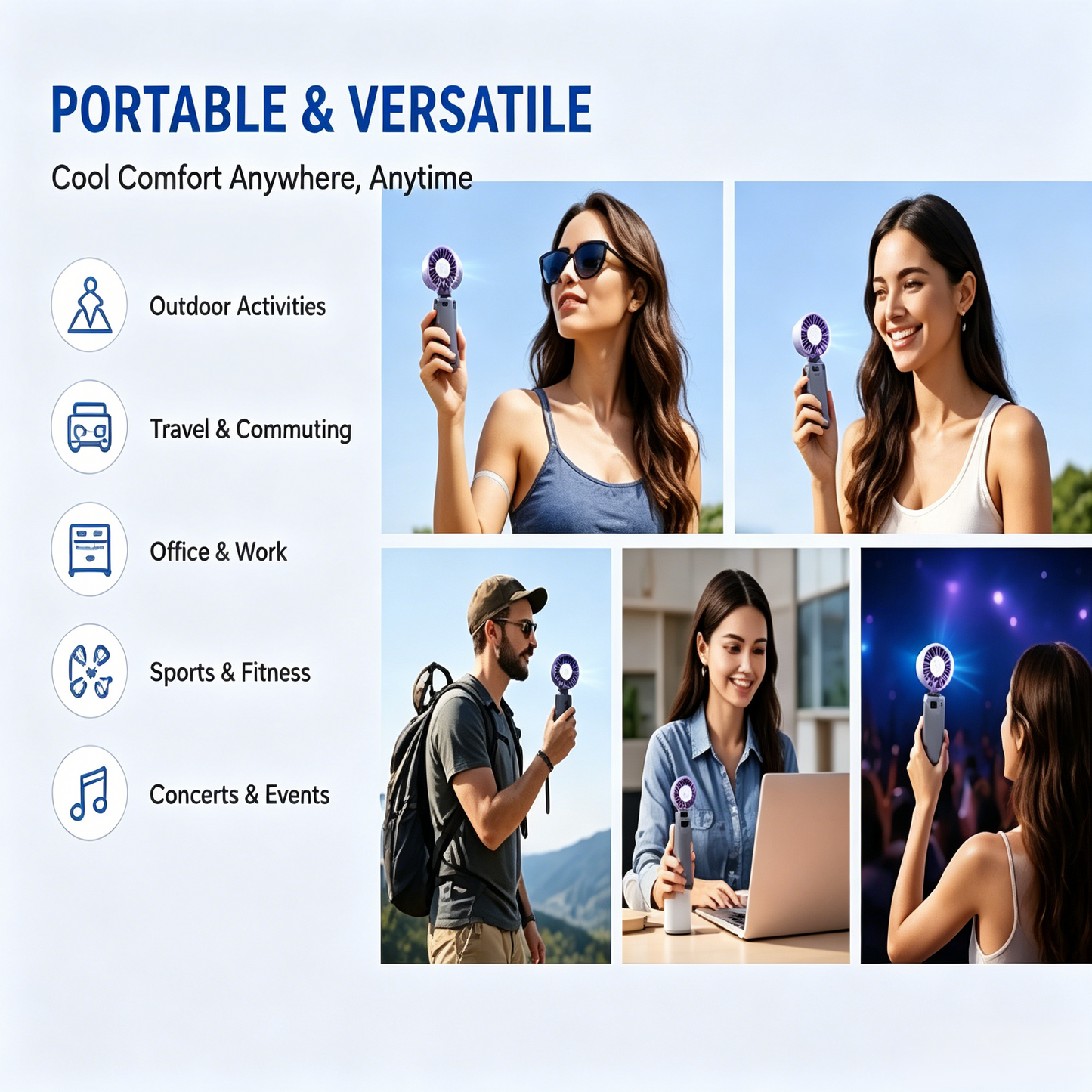 ❄️Semiconductor Cooling Handheld Fan Instant Ice Cold Air Cooler-WBJ