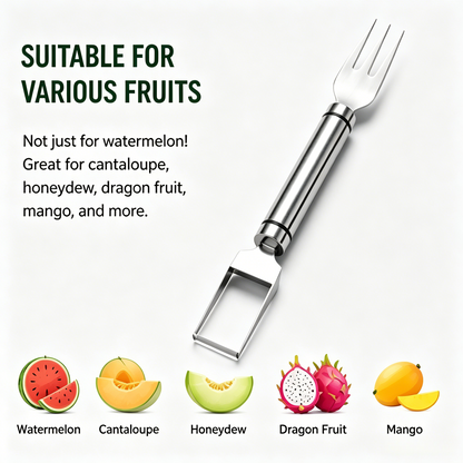 🍉 Watermelon Cube Cutter Fork – Fun, Safe, and Fast Fruit Slicing Tool-WBJ