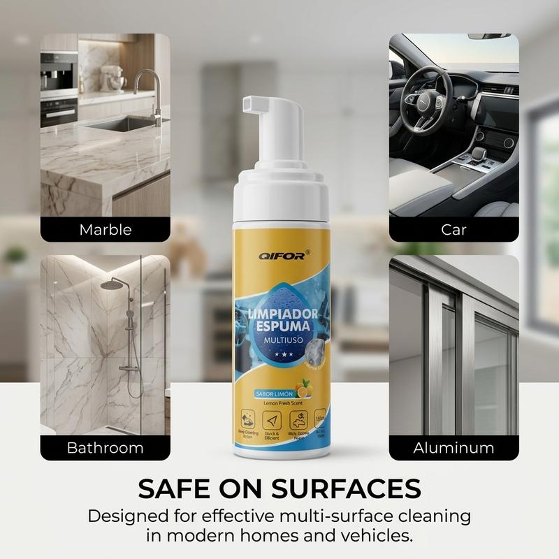 ✨ 4-in-1 Multi-Enzyme Foam Spray Cleaner 🚗🛋️ Powerful Deep Cleaning Solution for Home & Car Care — Easily Removes Stains from Car Interiors, Sofas, Seats & More. Keep Your Space Fresh & Spotless While Enjoying Summer Outdoor Adventures! ☀️🌿-KPL