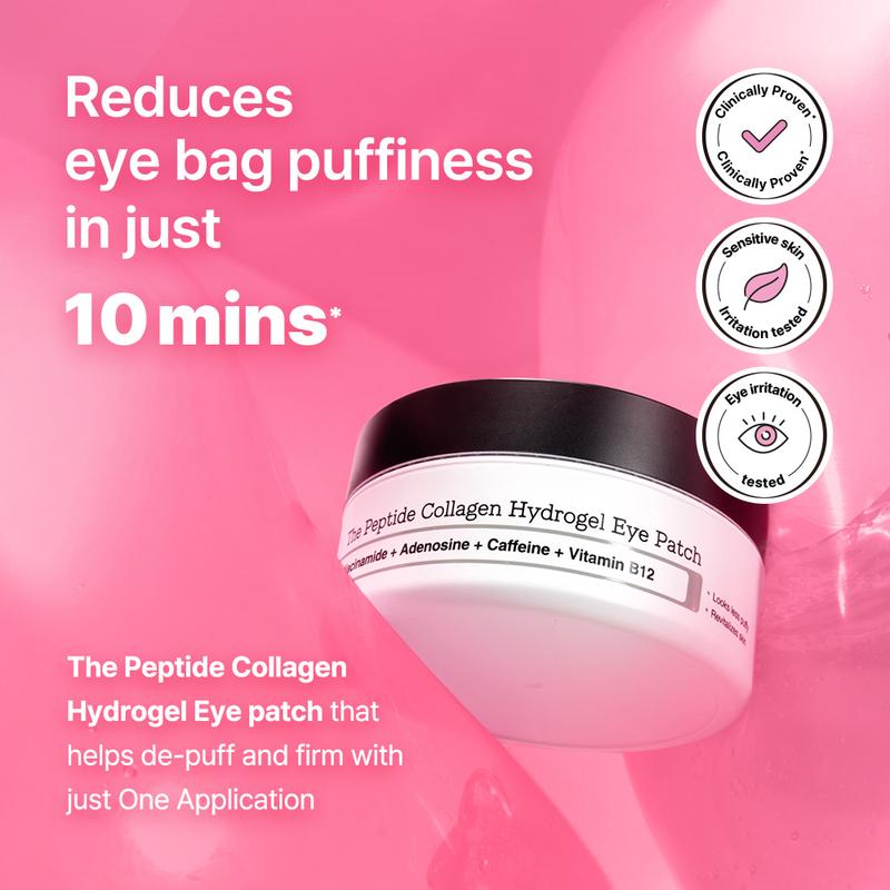 Collagen Hydrogel Eye Patches – 60PCS | Reduce Puffiness & Hydrate Dark Circles in Just 10 Minutes ✨👀💧-KPL