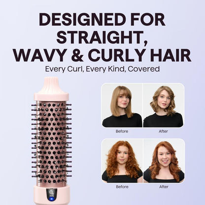 Negative ion hair curler with LED display, suitable for all hair types.-KPL