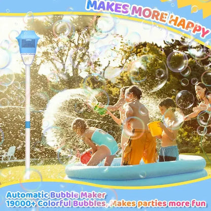 Ultimate Automatic Bubble Machine with Adjustable Stand & LED Lights | Rechargeable Outdoor Summer Toy 🫧 -LGZ