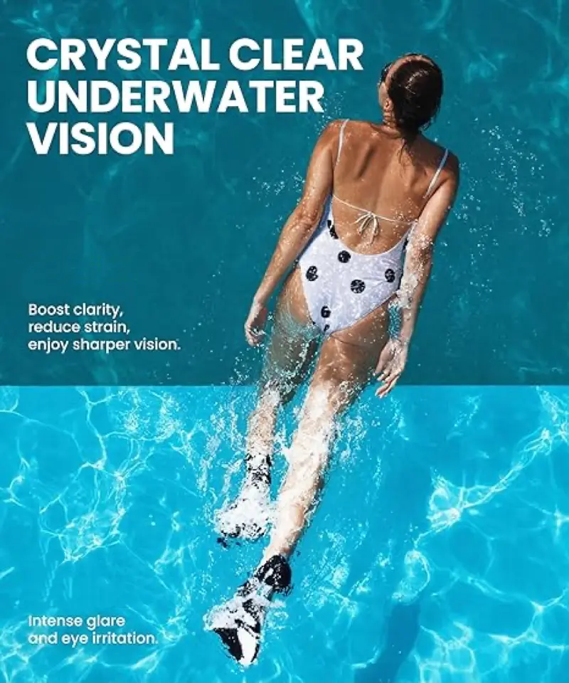 🏊Swim Goggles for Adults & Kids✨ Anti-fog & UV protective lenses🌞, equipped with earplugs and nose clip👂👃 Comfortable waterproof fit💧, ideal for swimming training & outdoor water fun-XLB