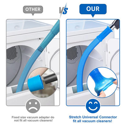 Dryer Vent Cleaner Kit - Universal Stretch Vacuum Hose Lint Remover Attachment-VIM