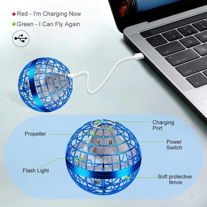 Magic Flying Orb 🚀 | LED Hover Boomerang Ball | USB Rechargeable Spinner Toy(Gifts for children)-YOY