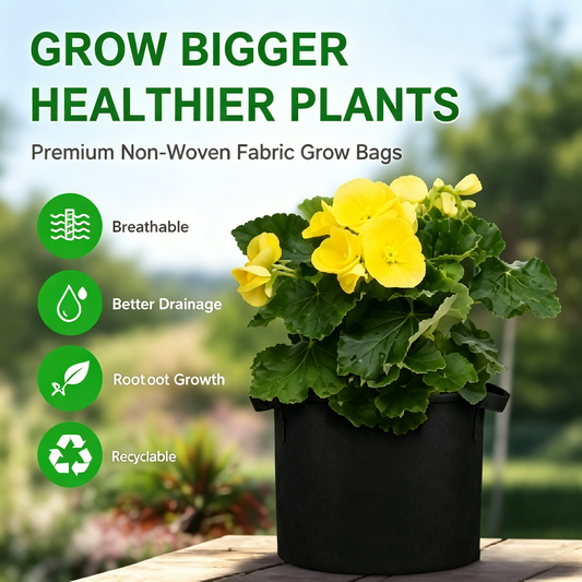 🌱 Premium Non-Woven Grow Bags | Breathable Fabric Pots for Healthier Plants & Bigger Harvests-WBJ