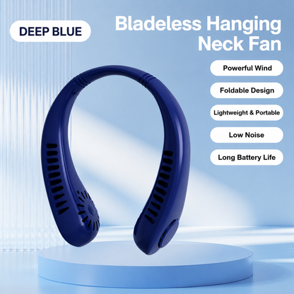 ❄️BreezeBud Bladeless Neck Fan | Hands-Free, No Hair-Tangle, USB Rechargeable Cooler for Summer Adventures & Everyday Life-WBJ