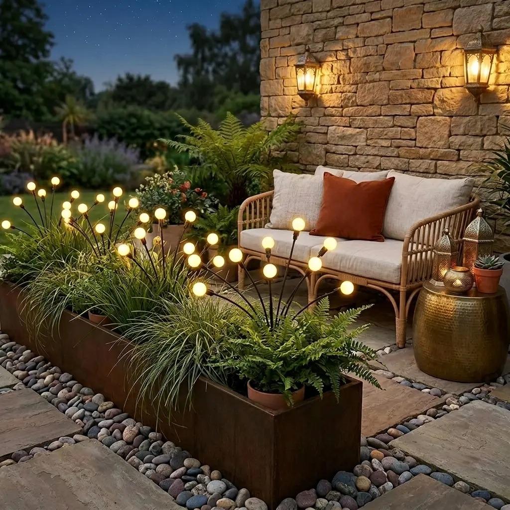 Solar-Powered Swaying Firefly Garden Lights | Waterproof Outdoor Stake Lights for Yard, Pathway & Landscape Decor 🏡✨ LGZ