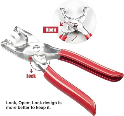 🧵 Home Sewing Accessories Kit for DIY Crafts, Clothing & Hats — Button & Snap Pliers Tool Set ✨ No-Sew Repair Sewing Kit for Handmade Crafts & Sewing Materials 🪡-KPL