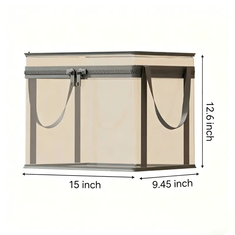 📦 Large Clear Thick Plastic Storage Box with Hinged Lid, Heavy-Duty Durable High Capacity Organizer, Perfect for Home 🏠, Camping ⛺, Travel ✈️, Attic and Moving 🚚-XLB