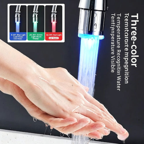 💡 LED Temperature-controlled color-changing faucet – See the Water Temperature at a Glance-CJP