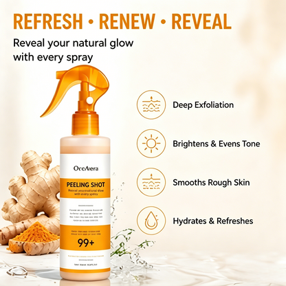 🧴Full Body Peeling Spray Dead Skin Remover Turmeric Skin Brightening Mist-WBJ