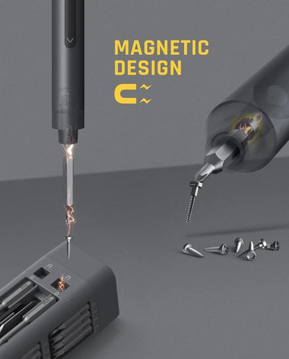 Mini Electric Screwdriver, Magnetic Storage Design, Repair Tool Kit for Phones, Cameras, Laptops, 3D Printers and More.-KPL