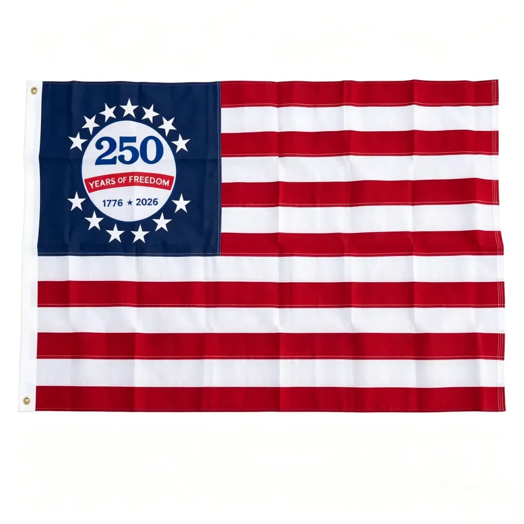 Last Day 49% OFF🔥250th Anniversary USA Commemorative Flag (3x5 Ft),Double-Sided Embroidered LGZ