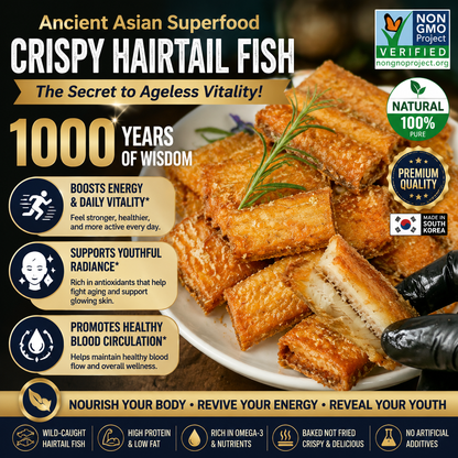 ⭐Premium Crispy Hairtail Fish — A Delicious Seafood Snack From The Deep Sea.-OKL