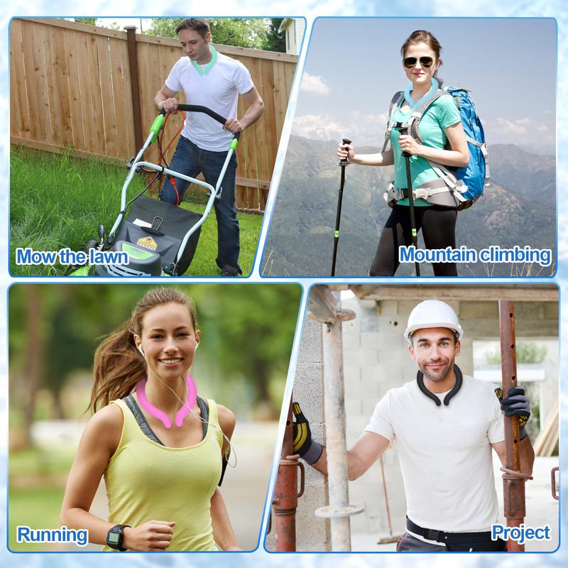 ❄️❄️Reusable Neck Cooler Ice Ring | Wearable Body Cooling Tube for Summer, Running, Hiking & Heat Relief-AUX
