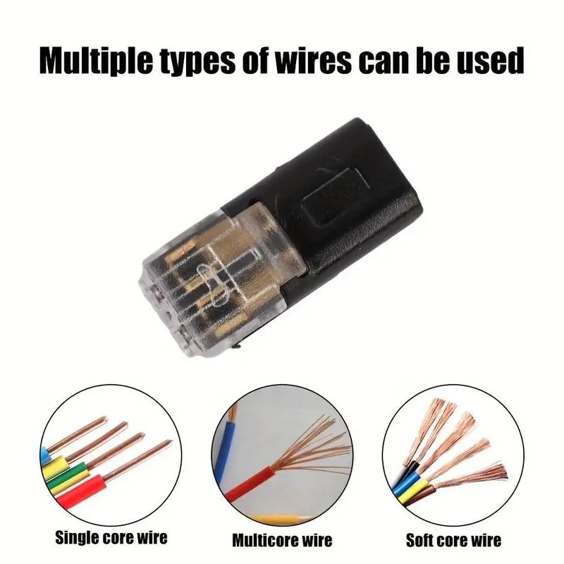 🔌 2 Pin Double Wire Plug-in Connector with Locking Buckle, Low Voltage Quick Connect Terminal, Firm Connection for LED Strip Lights, Automotive Wiring & Power Distribution, DIY Use-XLB