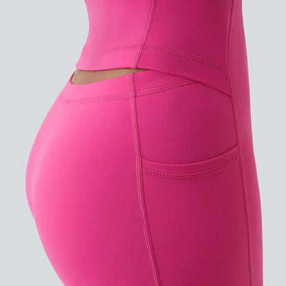 💖 Women’s Tennis Dress with Crisscross Back & Built-in Shorts | 5 Colors Available-WBJ