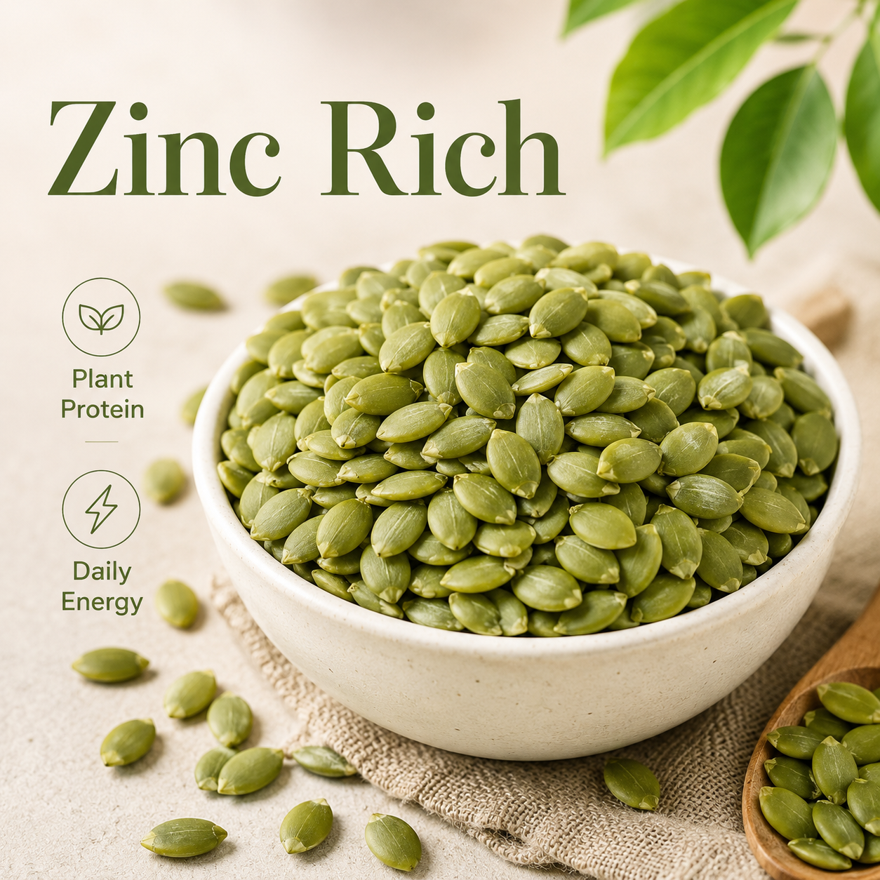 💪 Zinc Rich Pumpkin Seeds – Plant Protein Snack for Daily Wellness-LT