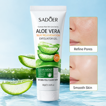 ✨ Gentle Aloe Face Exfoliator – Clear Dead Skin, Blackheads & Dullness-LT