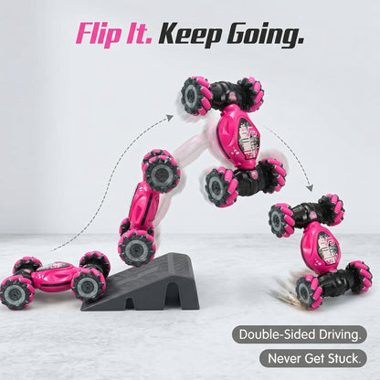 🚗Twist & Turn Gesture RC Car - No More Boring Toys! Dual Control Mode, All-Terrain Drift Stunt Car with Auto Demo & LED Light Show-AUX