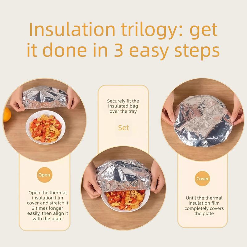 Disposable Aluminum Foil Food Covers♨️Long-Lasting Heat Retention & Freshness Protection-YOY