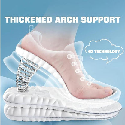 ☁️👞4D Shoe Cloud Men's and Women's Insoles, Soft Memory Sponge Orthopedic Insoles, Sports Insoles-AUX