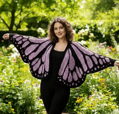 The "Unloved" Handmade Butterfly Cardigan | 100% Hand-Crocheted Monarch Wings 🦋 LGZ