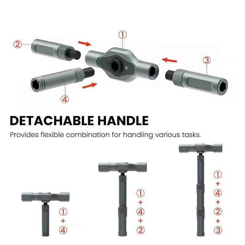 24-in-1 Multifunctional Screwdriver Set, Magnetic Design with Interchangeable Bits, Compact Portable Ratchet Screwdriver Kit, Household Repair Tool Box.-KPL