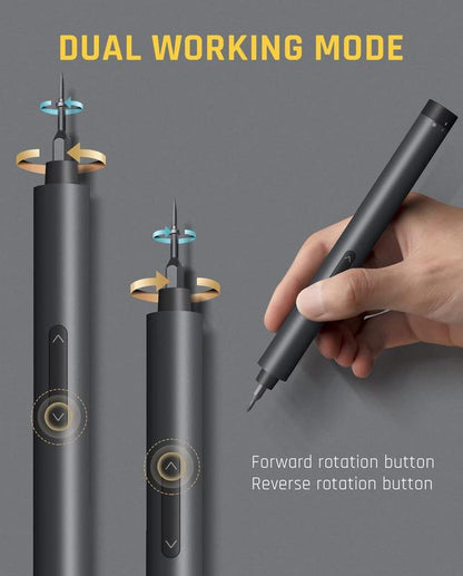 Mini Electric Screwdriver, Magnetic Storage Design, Repair Tool Kit for Phones, Cameras, Laptops, 3D Printers and More.-KPL