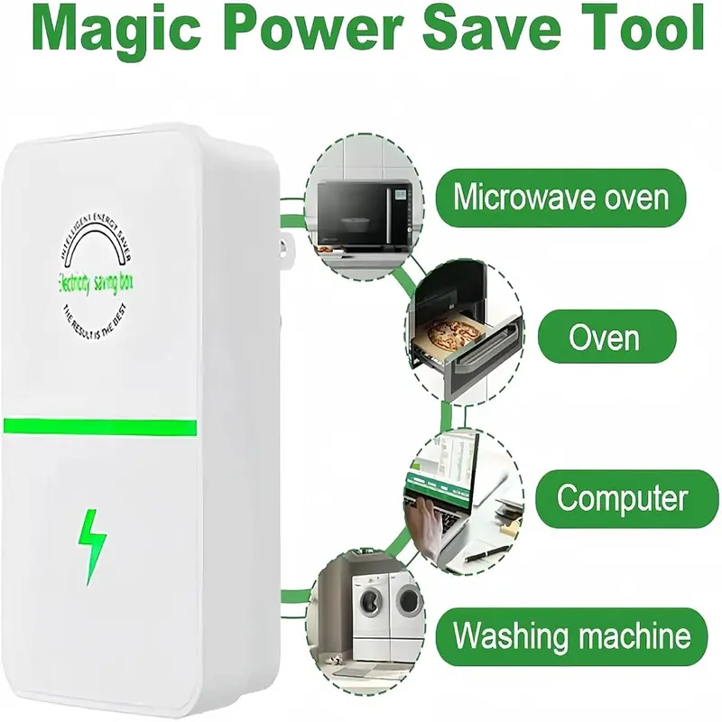 ⚡ Electricity bill destroyer 🧾 US-Standard Power Saver — Stabilizes Voltage 🔌, Protects Equipment 🛡️ — Plug In and Save 💰-XLB