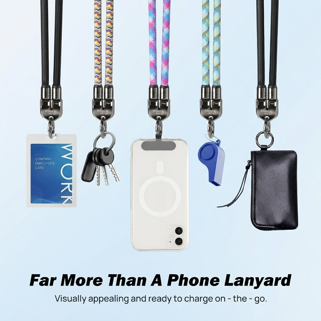🚀 Free Your Hands, Power Your Life! The Ultimate 2-in-1 240W Lanyard Data Cable-DZT