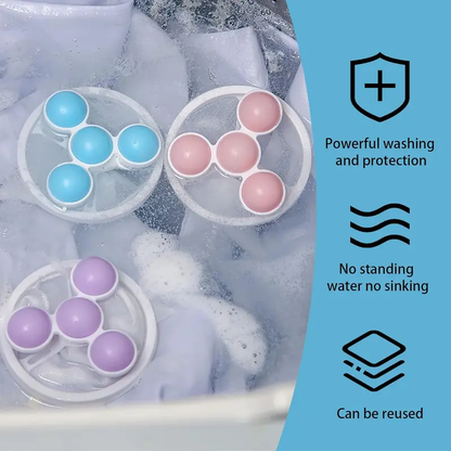 ✨Washing Machine Filter Net Bag Cleaner 🧺 Floating Hair Remover 🐾 Household Laundry Ball Hair Catcher 🧼 Universal Wash Protector Filter 💧 Efficient Cleaning Home Goods 🏠-XLB