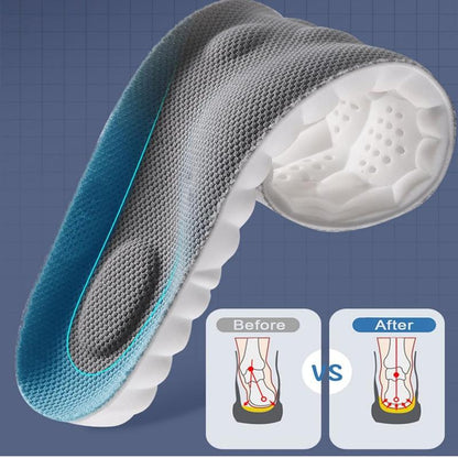 4D Shoe Cloud Insoles for Men Women, Soft Memory Foam Orthotic Shoe Inserts Sports Insoles.-KPL