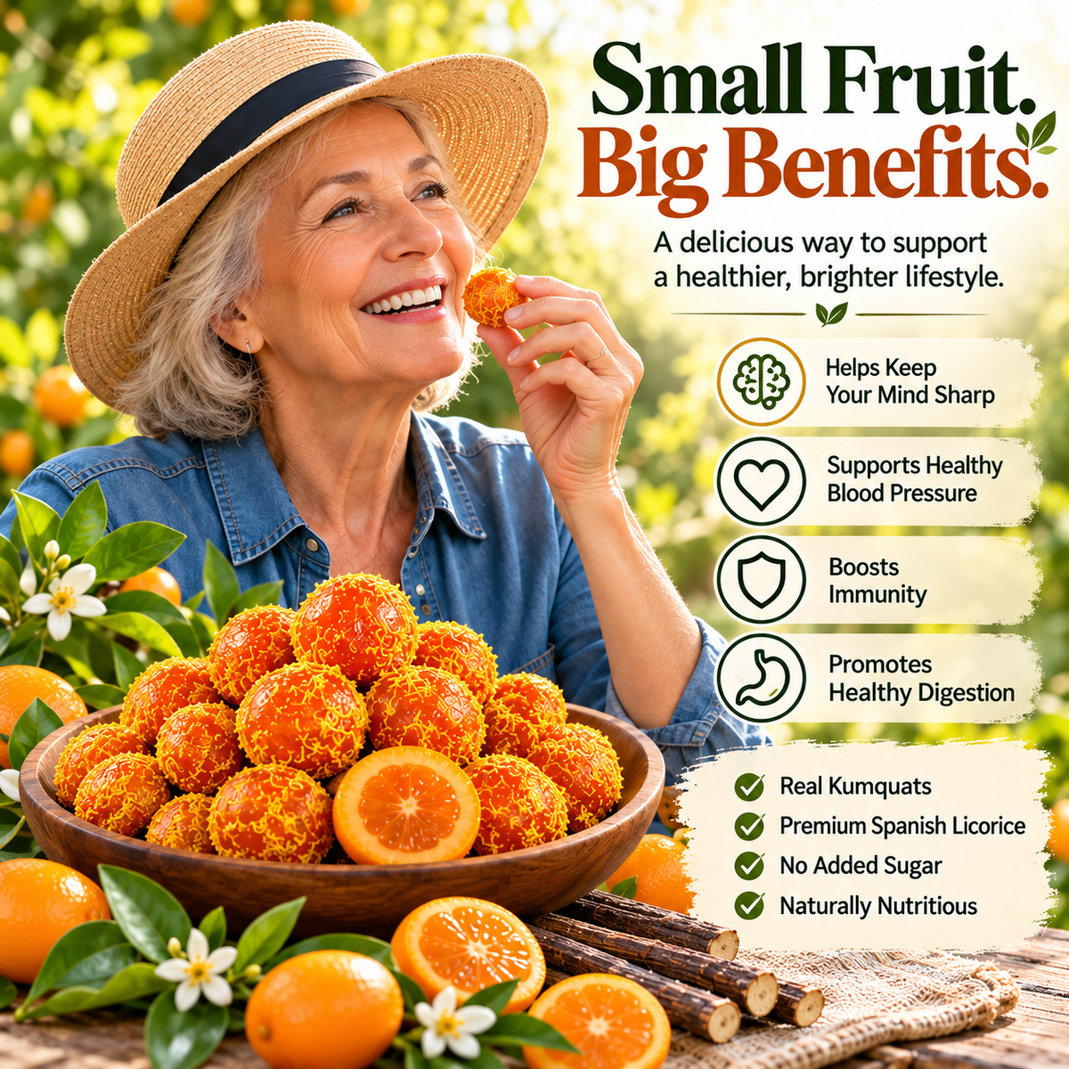 Natural Licorice Kumquats | Naturally Crafted with Real Fruit & Premium Ingredients-Hotitem