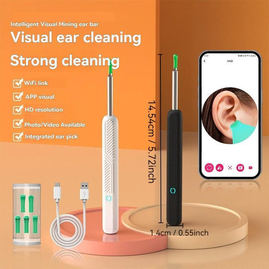 👶 No More Blind Scratching! See inside your kiddo's ears safely with this Smart HD Visual Ear Cleaner ✨ Say goodbye to cotton swabs! 🛑-QZZ