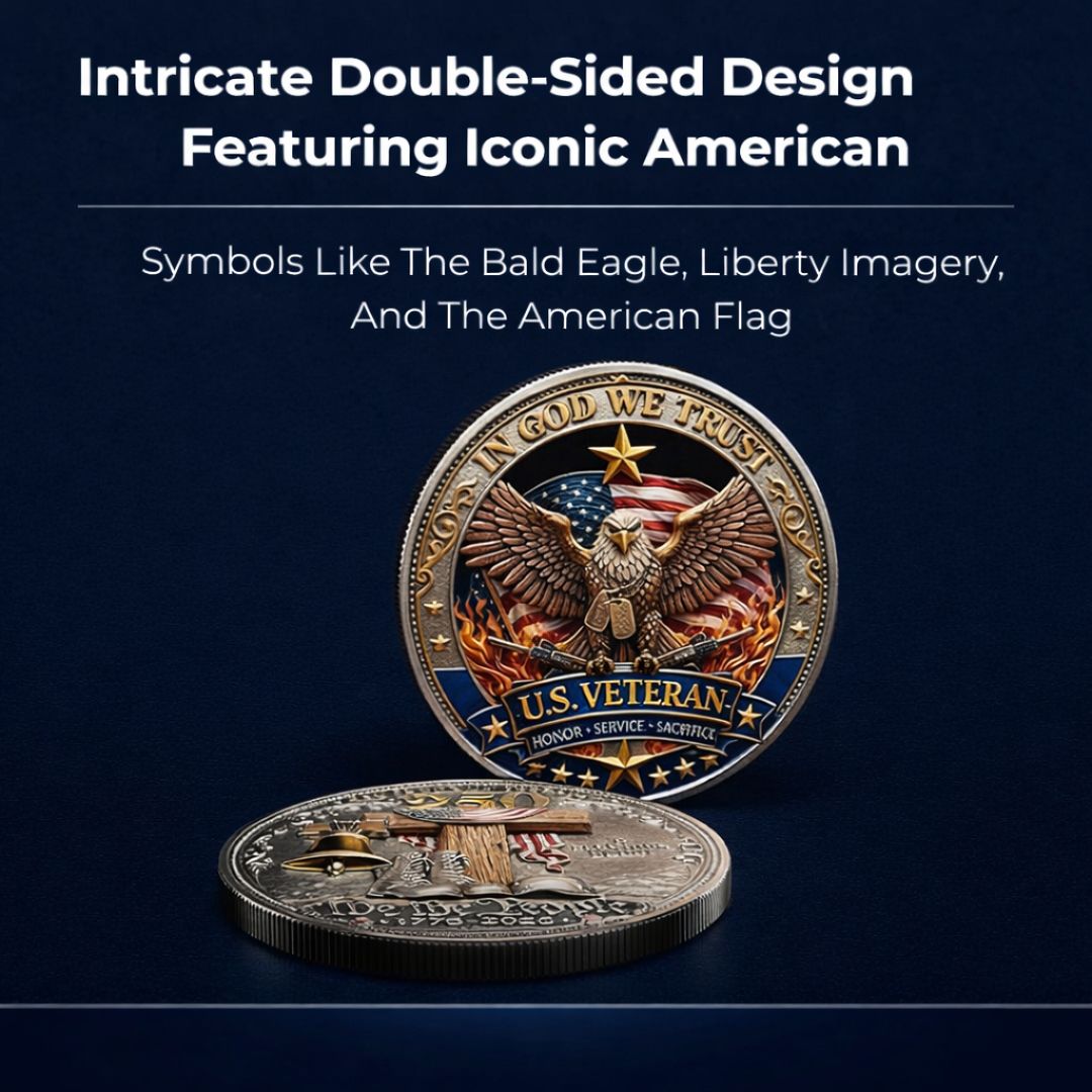🔥Last Day 60% OFF 🔥 Honor America’s Heroes – 250 Years of Freedom Veteran Tribute Coin-ZBD