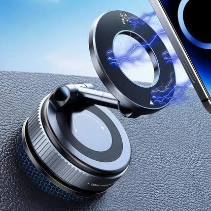 Magnetic Car Phone Mount, Strong Suction Cup Dashboard Holder, 360° Rotation Foldable Cell Phone Stand for Car-TTT
