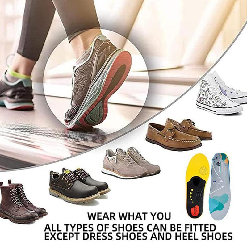 High Arch Support Orthotic Insoles For Men Women,Plantar Fasciitis Insoles,Work Boot Insoles For Standing All Day,Shock Absorbing Heavy Duty Support Relief Foot Pain,Orthotic Flat Feet,Heightening Insole,Chef,Food Service,Shoe Inserts,Sweat Footwear-AUX