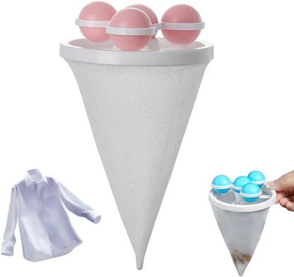 ✨Washing Machine Filter Net Bag Cleaner 🧺 Floating Hair Remover 🐾 Household Laundry Ball Hair Catcher 🧼 Universal Wash Protector Filter 💧 Efficient Cleaning Home Goods 🏠-XLB